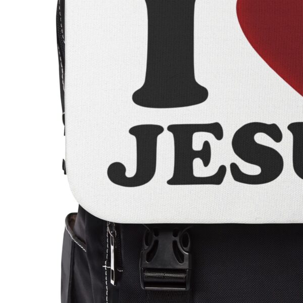 I ❤ Jesus Casual Backpack - Image 5