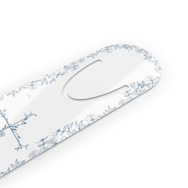 Blue Flower Cross Bookmark - Image 3