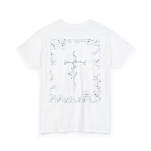 Blue Flower Cross T-Shirt