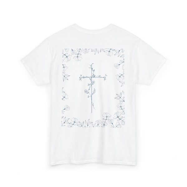 Blue Flower Cross T-Shirt