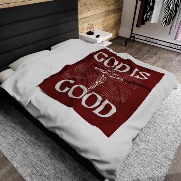 God Is Good Blanket (red) - Image 4