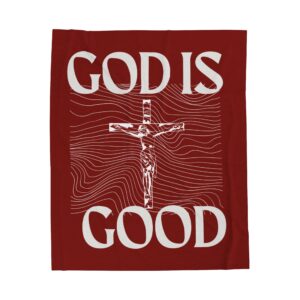 God Is Good Blanket (red)