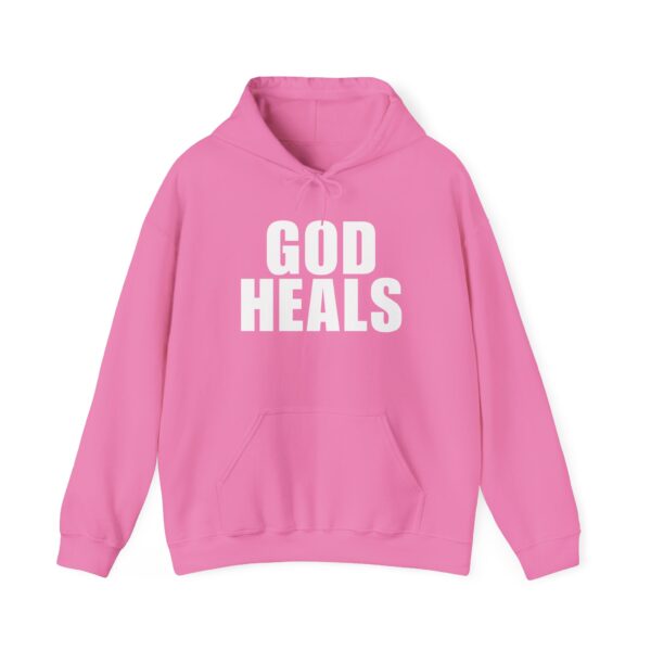 God Heals Hoodie – Unisex Sweatshirt (Front Design) - Image 21