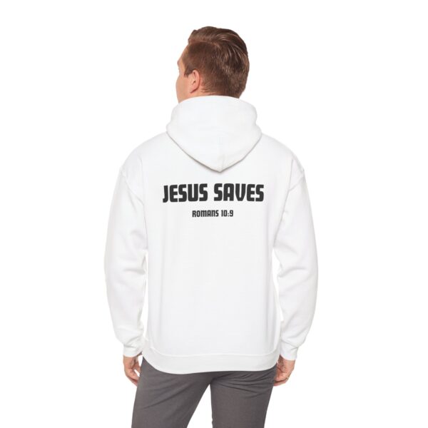 Jesus Saves Hoodie - Unisex Heavy Blend - Image 3