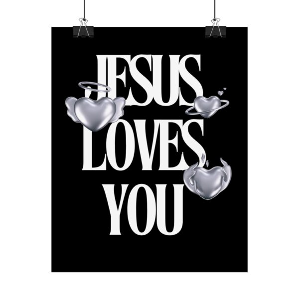 Jesus Loves You - Religious Poster Decor