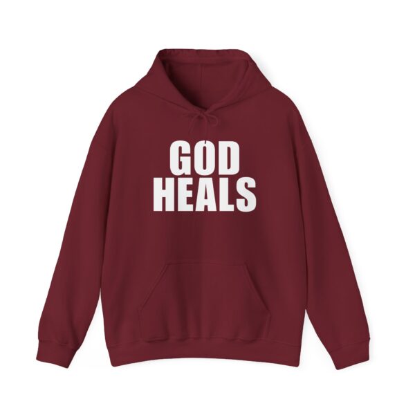 God Heals Hoodie – Unisex Sweatshirt (Front Design) - Image 31