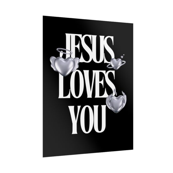 Jesus Loves You - Religious Poster Decor - Image 3