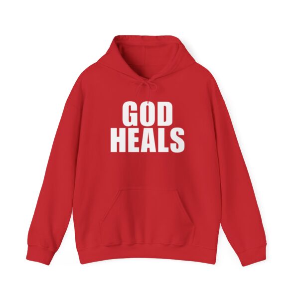 God Heals Hoodie – Unisex Sweatshirt (Front Design) - Image 25